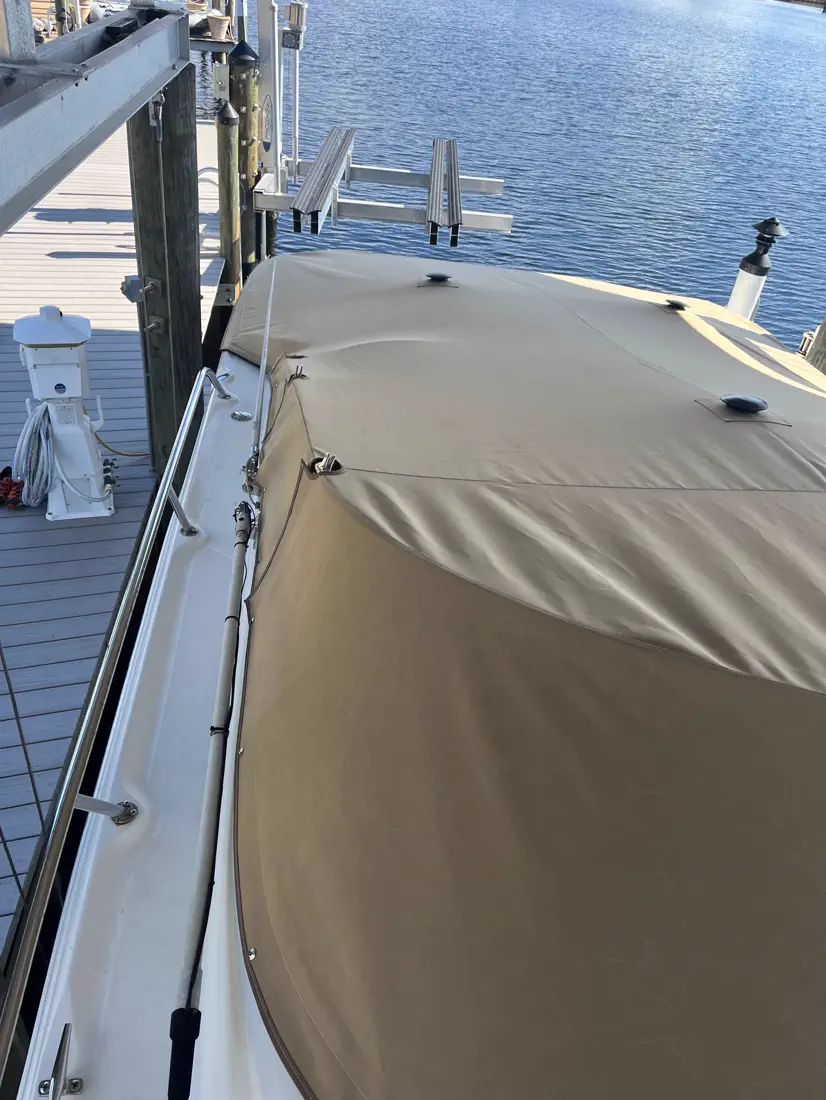 Custom boat canvas and bimini top textile work in Cape Coral, Florida - photo 18