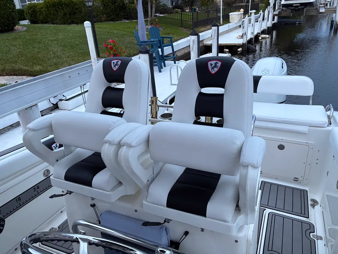 Custom boat canvas and bimini top textile work in Cape Coral, Florida - photo 29