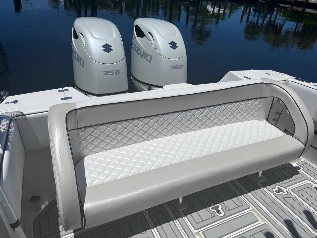 Custom boat canvas and bimini top textile work in Cape Coral, Florida - photo 13